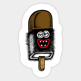 Hairy Popsicle Sticker